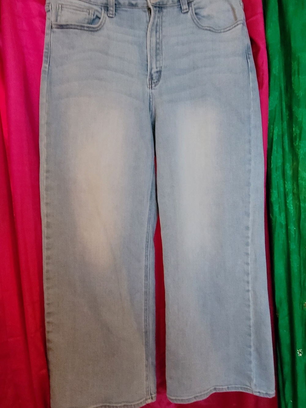 Just USA Light Blue Wide-Leg Jeans